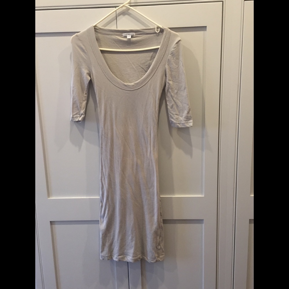 James Perse tan bodycon dress